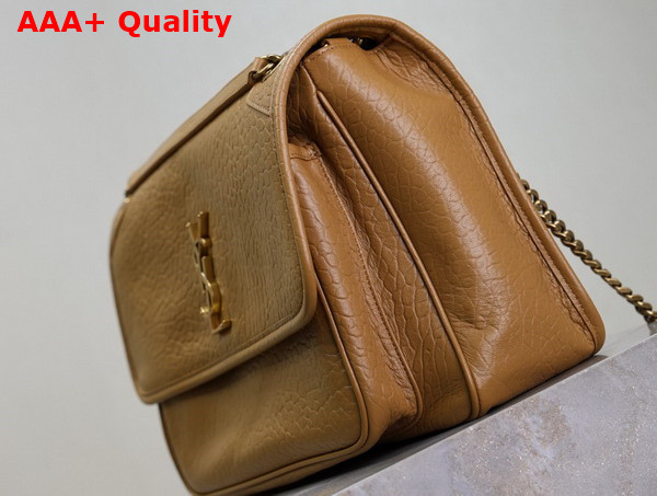 Saint Laurent Niki Large in Grained Lambskin Dark Cork Replica