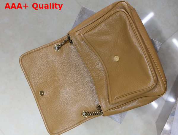 Saint Laurent Niki Large in Grained Lambskin Dark Cork Replica