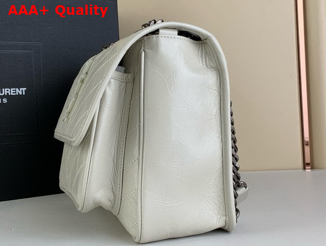 Saint Laurent Niki Medium Bag in Blanc Vintage Calf Leather Replica