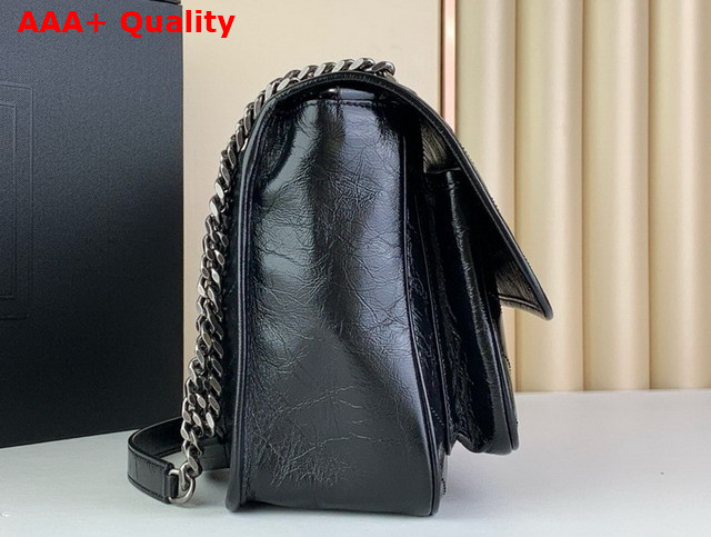 Saint Laurent Niki Medium Bag in Noir Vintage Calf Leather Replica