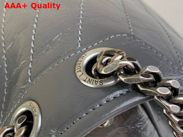 Saint Laurent Niki Medium Bag in Storm Vintage Calf Leather Replica