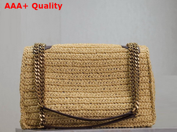 Saint Laurent Niki Medium Chain Bag in Naturel Raffia Replica