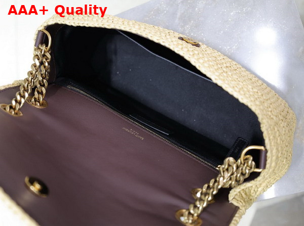 Saint Laurent Niki Medium Chain Bag in Naturel Raffia Replica