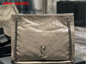 Saint Laurent Niki Medium Shopping in Greyish Brown Vintage Leather Replica