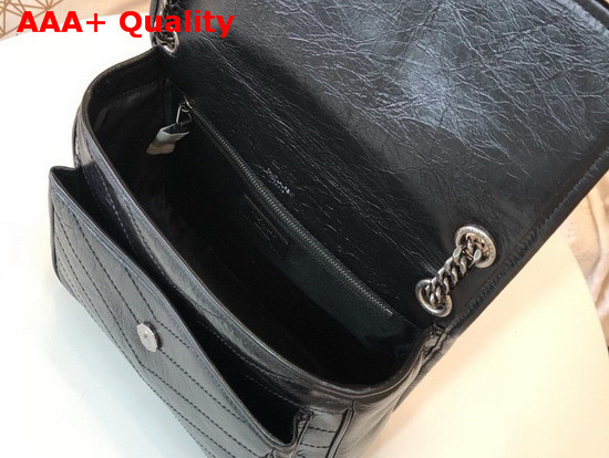 Saint Laurent Niki Medium in Black Vintage Leather Replica