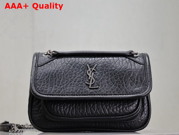 Saint Laurent Niki Mini in Black Grained Lambskin Replica