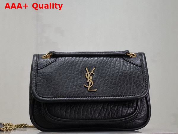 Saint Laurent Niki Mini in Black Grained Lambskin Replica