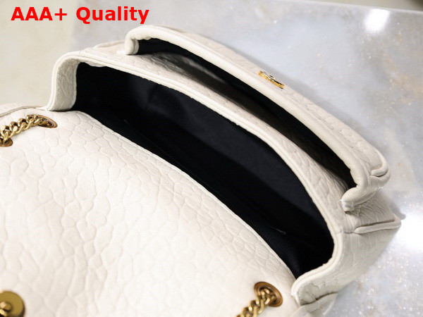 Saint Laurent Niki Mini in Blanc Vintage Grained Lambskin Replica