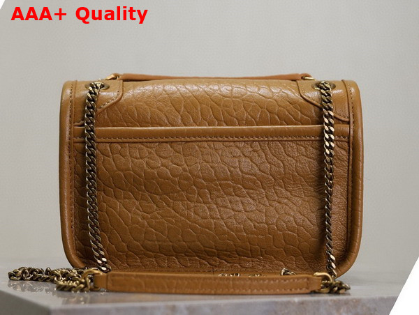 Saint Laurent Niki Mini in Dark Cork Grained Lambskin Replica