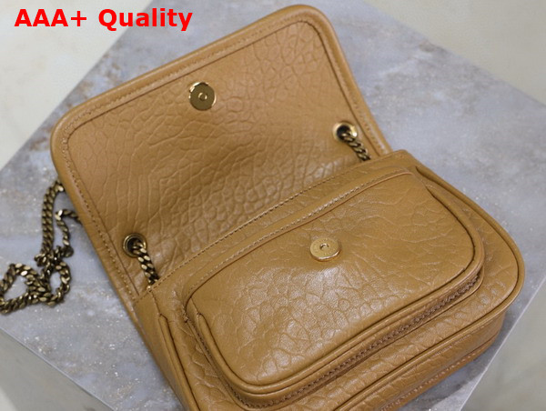 Saint Laurent Niki Mini in Dark Cork Grained Lambskin Replica