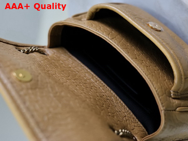 Saint Laurent Niki Mini in Dark Cork Grained Lambskin Replica