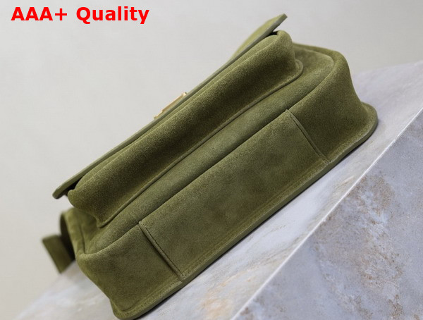Saint Laurent Niki Satchel in Green Suede Replica