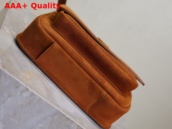 Saint Laurent Niki Satchel in Suede Warm Caramel Cognac Replica