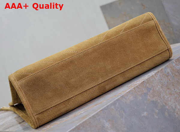 Saint Laurent Niki Shopping Bag in Golden Leaf Suede Calfskin Replica