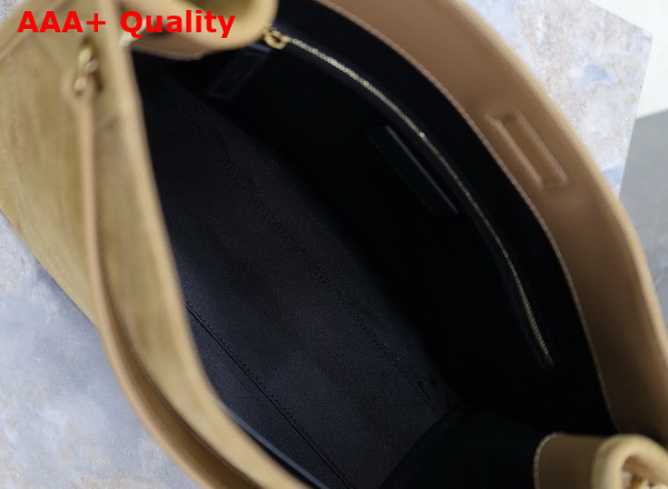 Saint Laurent Niki Shopping Bag in Golden Leaf Suede Calfskin Replica