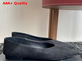 Saint Laurent Nour Slippers in Black Suede Replica