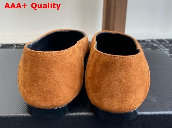 Saint Laurent Nour Slippers in Land Suede Replica
