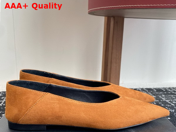 Saint Laurent Nour Slippers in Land Suede Replica