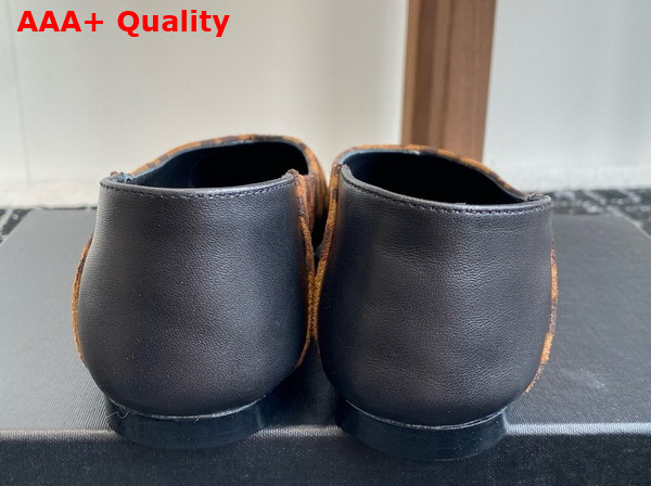 Saint Laurent Nour Slippers in Leopard Suede Replica