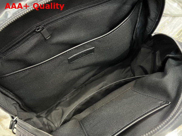 Saint Laurent Nuxx Backpack in Nylon Silver Black Replica