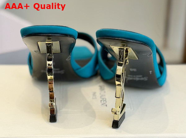 Saint Laurent Opyum Mules in Satin Crepe Canard 8189319 Replica