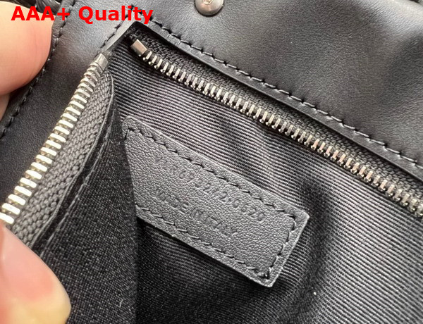 Saint Laurent Panier Medium Bag in Black Raffia Replica