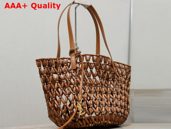 Saint Laurent Panier Small in Wood Beads 862075 Replica
