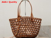 Saint Laurent Panier Small in Wood Beads 862075 Replica