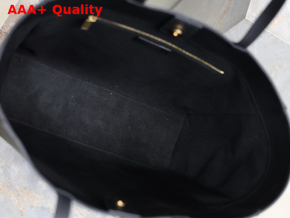 Saint Laurent Paris 4 Carre Tote in Black Leather 862368 Replica