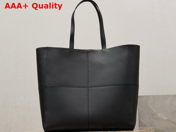 Saint Laurent Paris 4 Carre Tote in Black Leather 862368 Replica
