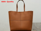 Saint Laurent Paris 4 Carre Tote in Toasted Brown Leather 862368 Replica