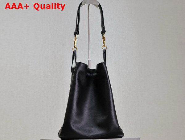 Saint Laurent Paris Vii Pochon in Lambskin Black Replica