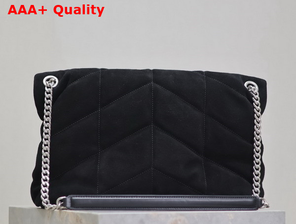 Saint Laurent Puffer Medium Bag in Black Suede Leather Replica