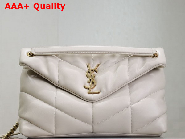 Saint Laurent Puffer Medium in Nappa Leather Blanc Vintage Replica