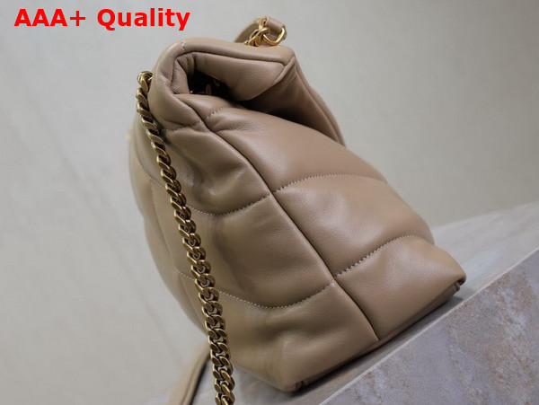 Saint Laurent Puffer Medium in Nappa Leather Dark Beige Replica