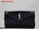 Saint Laurent Puffer Small Bag in Black Suede Replica