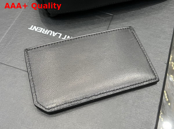 Saint Laurent Puffer Small Pouch in Black Quilted Lambskin Replica