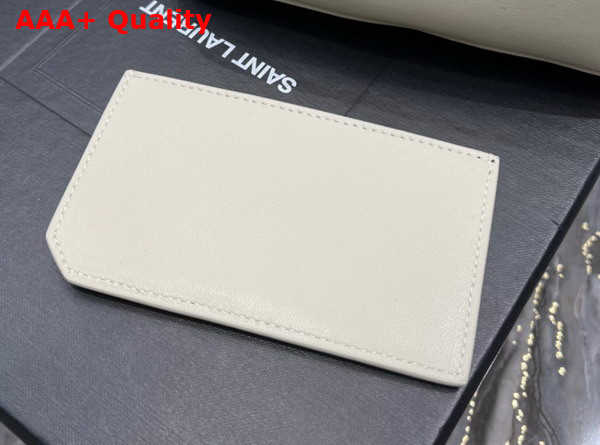 Saint Laurent Puffer Small Pouch in Blanc Vintage Quilted Lambskin Replica