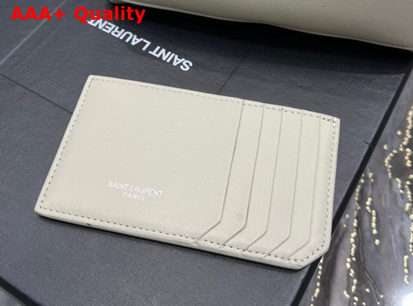 Saint Laurent Puffer Small Pouch in Blanc Vintage Quilted Lambskin Replica