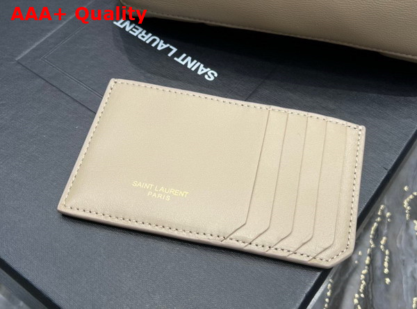 Saint Laurent Puffer Small Pouch in Dark Beige Quilted Lambskin Replica