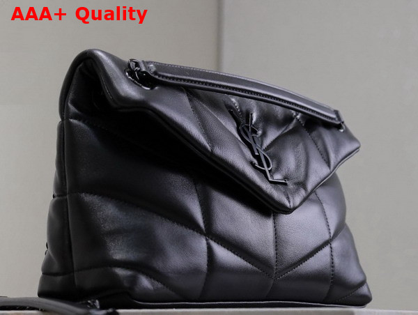 Saint Laurent Puffer Small in Nappa Leather Black Replica