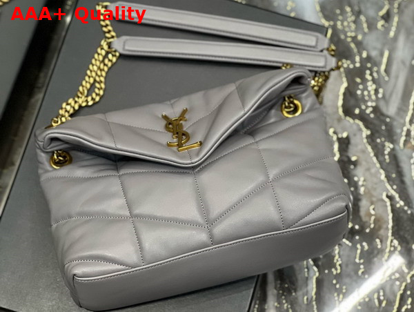 Saint Laurent Puffer Small in Storm Lambskin Replica