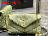 Saint Laurent Puffer Toy Bag in Pistache Quilted Lambskin Replica