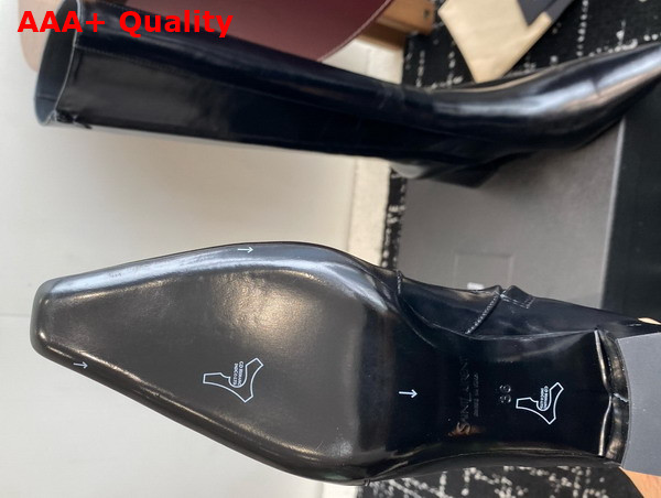 Saint Laurent Rainer High Boots in Black Smooth Leather Replica