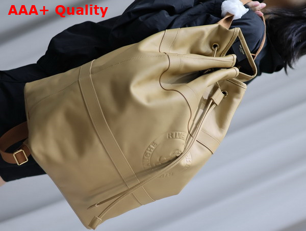 Saint Laurent Rive Gauche Sling Bag in Beige Smooth Leather Replica