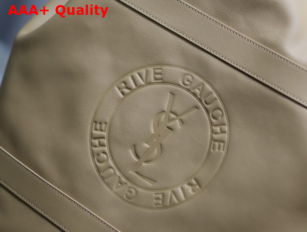 Saint Laurent Rive Gauche Sling Bag in Beige Smooth Leather Replica