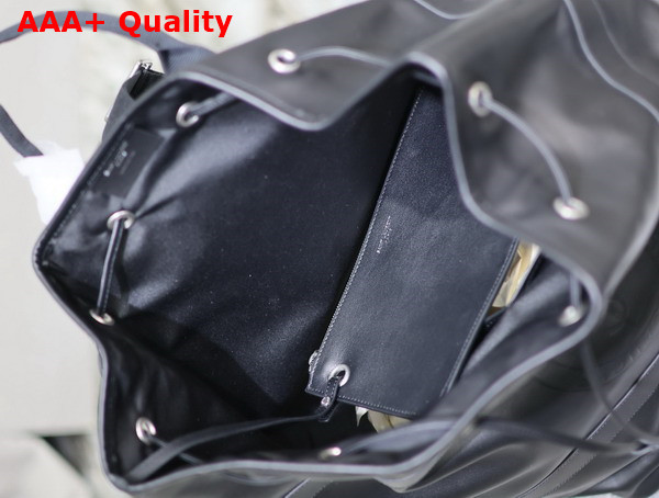 Saint Laurent Rive Gauche Sling Bag in Black Smooth Leather Replica