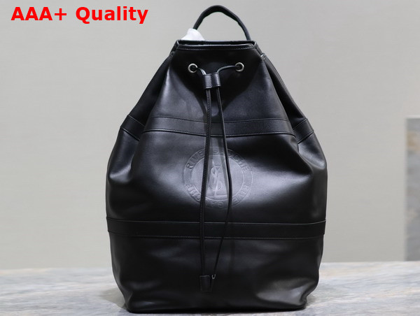 Saint Laurent Rive Gauche Sling Bag in Black Smooth Leather Replica