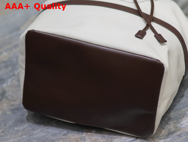 Saint Laurent Rive Gauche Sling Bag in New Alabaster Smooth Leather Replica