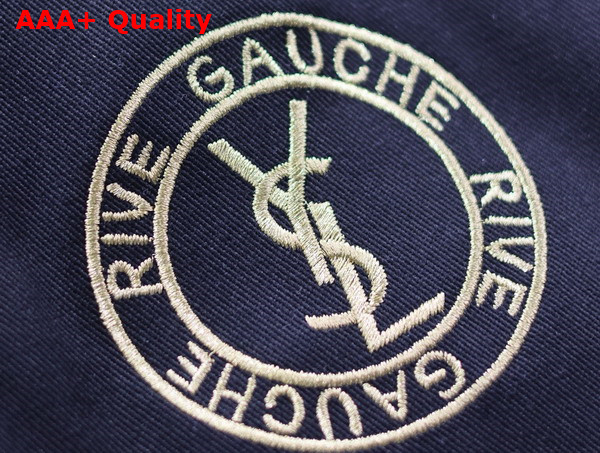 Saint Laurent Rive Gauche Tote Bag in Black Canvas Replica
